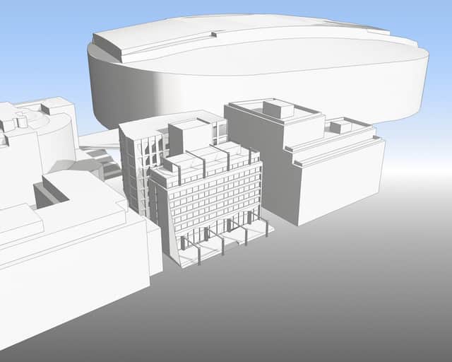 Architects drawing of a property.